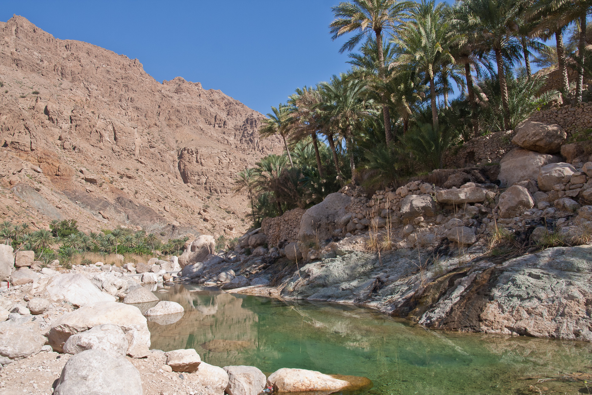 Von Sur über Wadi Tiwi und Wadi Shab zurück nach Muscat - Oman