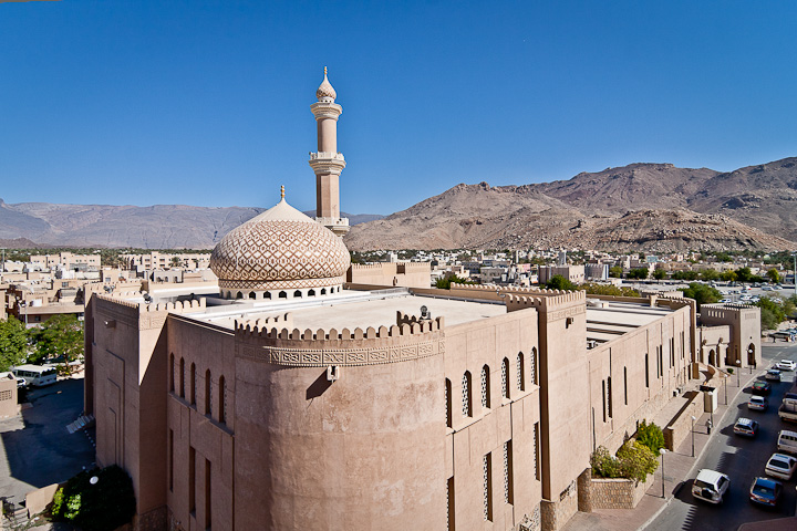 Blick vom Fort auf die Moschee