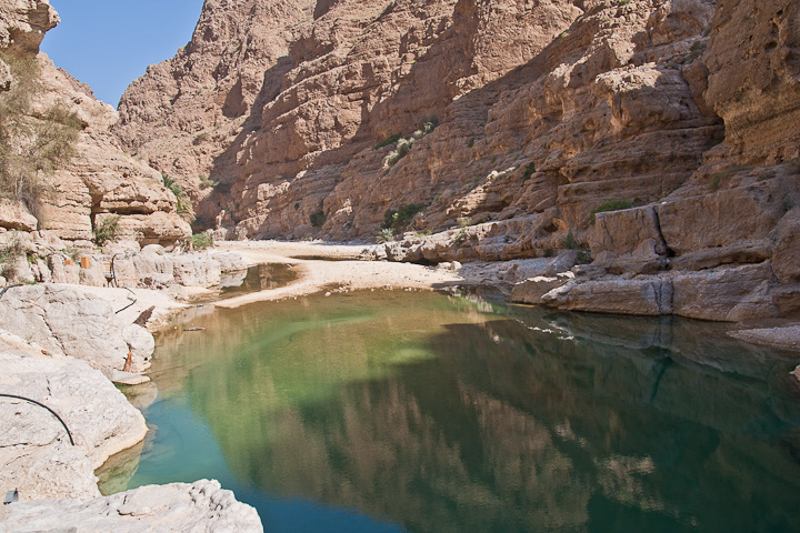 Pool im Wadi Shab